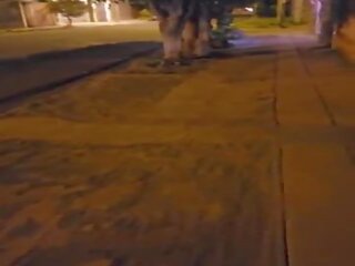 A couple has dirty clip in public&period; Stepdaughter sucks her stepfather's prick on the street&period; Anal sex on the terrace of the building&period; Blowjob in public&comma; outside doors&period; Part 2-2&period; Slutty teen playing with my dick outd