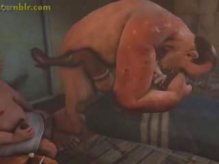 Lulu fucked hard in 3D monster adult clip animation