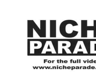 NICHE PARADE - Young&comma; Competitive Pornstars Jocelyn Stone And Kira Perez Enter Competition To Find Out Who Can begin A stripling Cum Faster With Their Hands