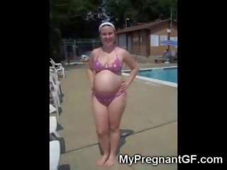 Excepcional jovem grávida grávida gfs!