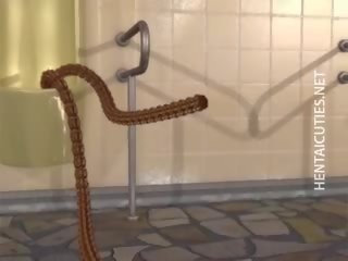 3d animasi pornografi budak di tentakel memberikan kepala