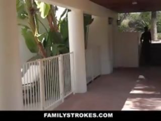 Family Strokes- Step young teenager Fucked By Pervert Dad